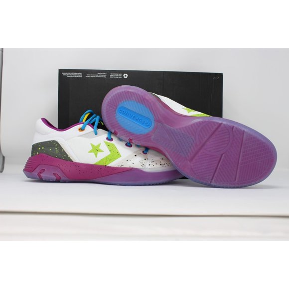 Men's Converse G4 OX White/Bright Pear 168918C - Picture 2 of 8